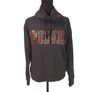 Victoria's Secret PINK Cowl Neck Holiday Sweatshirt Medium